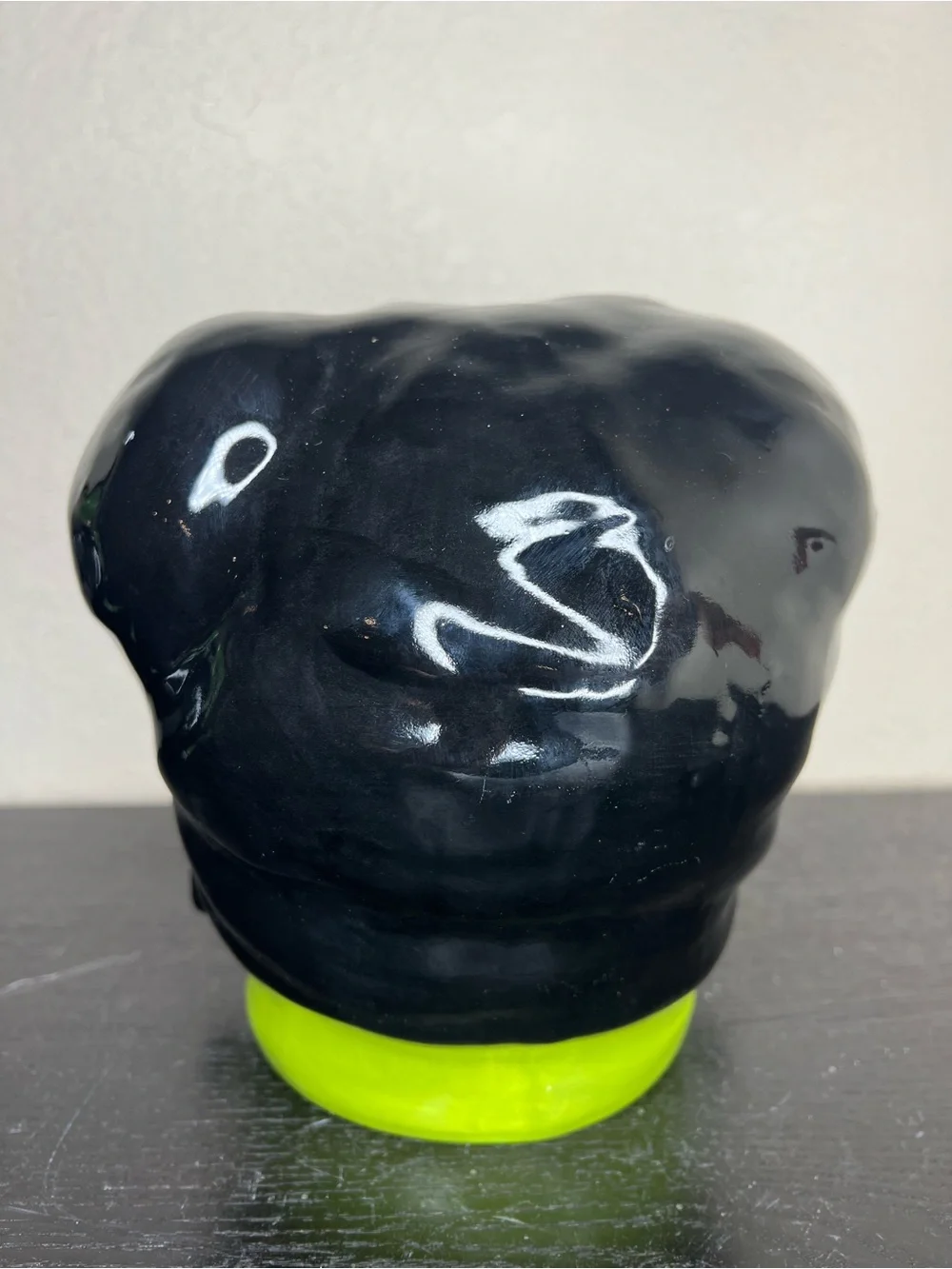 NEW 8” Spooky Hollow Ceramic Light Up Bride of Frankenstein Head Decor